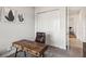 The office has a wood desk and chair, carpet, and closet at 2658 Meadowedge Loop, St Cloud, FL 34772