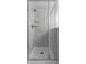 Modern shower with tiled walls, glass doors, and built-in shelving at 2724 Camden Ln, Davenport, FL 33837