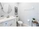 Clean and modern bathroom with a vanity sink and fixtures at 3055 Yellow Lantana Ln, Kissimmee, FL 34747