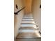 Clean staircase with sleek handrail and recessed lighting, providing safe and stylish access between floors at 3262 Hanging Tide St, Winter Garden, FL 34787