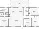 Here is a black and white floor plan that includes two bedrooms, bathrooms, and outdoor patio at 5801 N Kenansville Rd, St Cloud, FL 34773