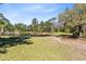 Scenic view of the pond, framed by mature trees, next to a grassy lawn at 5801 N Kenansville Rd, St Cloud, FL 34773