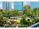 Scenic view of the surrounding park and city skyline at 150 E Robinson St # 219, Orlando, FL 32801