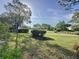 Manicured front yard with lush green grass and mature trees at 2316 Paulette Dr, Haines City, FL 33844