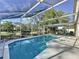 Beautiful screened-in pool with patio furniture, perfect for outdoor living and entertaining guests at 2316 Paulette Dr, Haines City, FL 33844