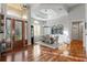 Elegant dining room with a grand entrance, tray ceilings, and stylish furnishings for memorable gatherings at 2515 Ridgewind Way, Windermere, FL 34786