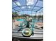 Screened in pool area, table set for waterside dining with a backdrop of serene water view at 4441 Shiva Loop, Kissimmee, FL 34746
