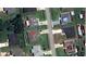 Aerial view of a residential neighborhood featuring well-maintained homes and green lawns along Kangaroo Drive at 633 Kangaroo Dr, Kissimmee, FL 34759