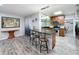 Kitchen with granite countertop peninsula and stainless steel appliances at 876 Lobster Ct, Kissimmee, FL 34744