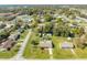 Scenic aerial view of a home in a lush, green neighborhood, featuring ample yard space and a peaceful environment at 1518 Mississippi Ave, St Cloud, FL 34769