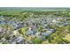 Expansive aerial view of a residential neighborhood nestled among lush trees and serene lakes at 205 Norfolk Pl, Celebration, FL 34747