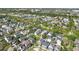 Expansive aerial view of a neighborhood showcasing well-maintained homes and mature trees at 205 Norfolk Pl, Celebration, FL 34747