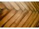 Close-up showcasing the beautiful herringbone pattern of the wood-look flooring at 2224 Paria Ln, Kissimmee, FL 34758