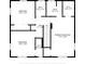 Upstairs floor plan featuring bedrooms, bathrooms, walk in closets, and the layout of the hallway and stairs at 4531 Lake Trudy Dr, St Cloud, FL 34769