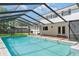 Sparkling swimming pool with screen enclosure, surrounded by a paved patio at 4531 Lake Trudy Dr, St Cloud, FL 34769