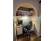 Cozy home office space with built-in shelving and a comfortable ergonomic chair at 911 N Orange Ave # 142, Orlando, FL 32801
