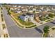 Aerial view of home with solar panels on a corner lot in the community at 204 Taft Dr, Davenport, FL 33837