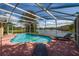 The pool is screened in and offers a beautiful view of the lake at 2150 Flintlock Blvd, Kissimmee, FL 34743