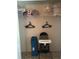 This closet contains baby items and shelving for storage at 2917 Kokomo Loop, Haines City, FL 33844