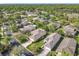 A peaceful residential neighborhood is captured from above, showcasing tree-lined streets and well-kept homes at 439 Madera Pass, Poinciana, FL 34759