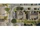 Overhead view of the residences, showcasing organized parking, green spaces, and well-maintained landscaping at 9061 Lee Vista Blvd # 1303, Orlando, FL 32829