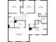 Detailed second floor plan showing layout of bedrooms, baths, laundry, hall and walk in closet at 1246 Maplebrook Dr, Lake Alfred, FL 33850
