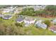 An aerial view of a community with a home, a backyard, and an above ground pool at 147 Pompei Dr, Kissimmee, FL 34758