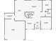 A floor plan of the house showing the layout of the first floor, including the kitchen and living room at 147 Pompei Dr, Kissimmee, FL 34758