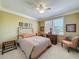 Cozy bedroom features neutral colors, decorative accents, and a sun-filled window with shutters at 2340 Palm Tree Dr, Kissimmee, FL 34759