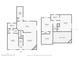 Complete floor plan showcasing home layout with dimensions on both levels at 2566 Conway Gardens Rd, Orlando, FL 32806