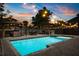 Beautiful backyard pool with string lights, outdoor seating, and a gazebo, perfect for entertaining at 2566 Conway Gardens Rd, Orlando, FL 32806