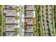 Aerial view showcasing the layout of a home with a red border within a community at 2719 River Creek Ln, St Cloud, FL 34771
