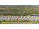 Wide aerial view of a quiet residential neighborhood with well-maintained homes at 2719 River Creek Ln, St Cloud, FL 34771