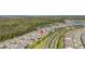 Overhead aerial view of residential community showing the home's ideal placement at 2719 River Creek Ln, St Cloud, FL 34771
