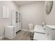 Bright office space with white furnishings and a sleek, modern design at 2719 River Creek Ln, St Cloud, FL 34771