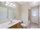 Bathroom with single sink vanity and tile flooring at 2804 Latter Day Ct, St Cloud, FL 34769