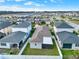 Aerial view of the property with a fenced in backyard at 3005 Crispin Cir, Harmony, FL 34773