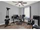 Versatile home office setup with dual monitors and exercise equipment at 3005 Crispin Cir, Harmony, FL 34773