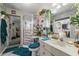 Cozy bathroom features a glass shower and bright decor at 3161 Appaloosa Ct, Kissimmee, FL 34746