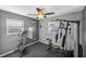Bedroom featuring exercise equipment and a ceiling fan at 4548 Cepeda St, Orlando, FL 32811