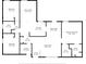 Detailed floor plan illustrating the layout of the house, including room dimensions and spatial relationships at 6056 Hillside Heights Dr, Lakeland, FL 33812