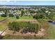 Aerial view showcasing waterfront property with homes, lush greenery, and community at 6132 Waterfield Way, St Cloud, FL 34771