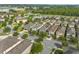 An aerial view of a residential community featuring well-maintained homes and lush landscaping at 7615 Brookhurst Ln, Kissimmee, FL 34747
