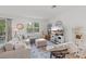 Bright living room featuring stylish decor, a comfortable sectional, and a patterned rug on the plank floors at 1153 Augustus Dr, Davenport, FL 33896