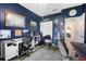 Bedroom with deskspace, neutral walls, and closet view at 213 Strathmore Cir, Kissimmee, FL 34744