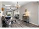 Comfortable living room with stylish furnishings, and a ceiling fan at 213 Strathmore Cir, Kissimmee, FL 34744