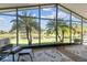 Sunroom with view of palm trees and pond at 238 Acadia Dr, Poinciana, FL 34759