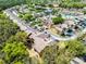 A sunny aerial view of a neighborhood with tree lined streets and manicured lawns at 3161 Britannia Blvd # A, Kissimmee, FL 34747