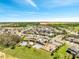 Wide aerial view of the community with pool, playground, and surrounding neighborhood at 4717 Weatherbell Rd, Winter Garden, FL 34787