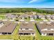 Aerial view of homes in community, showcasing lush landscaping and a serene lake at 4717 Weatherbell Rd, Winter Garden, FL 34787